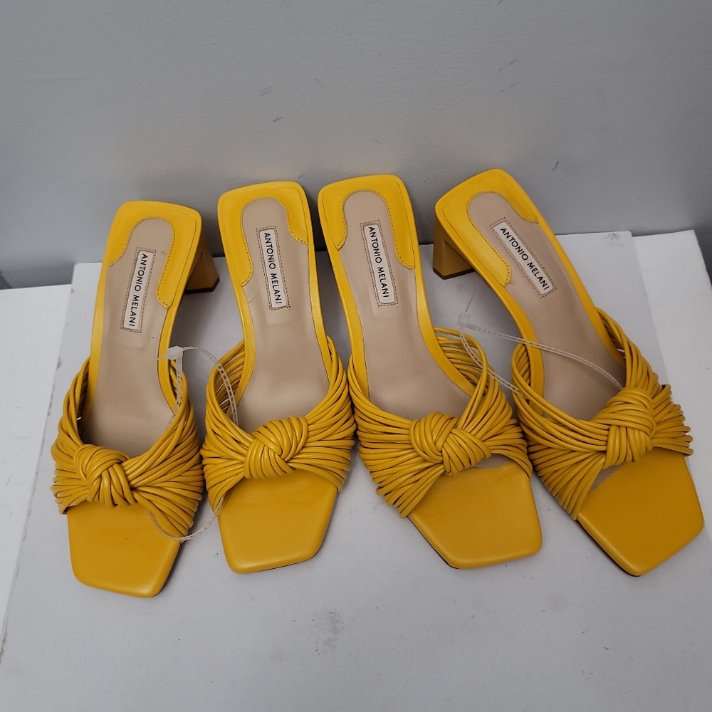 Antonio Melani Carmel Knot  Leather Dress Sandals - Picture 5 of 8